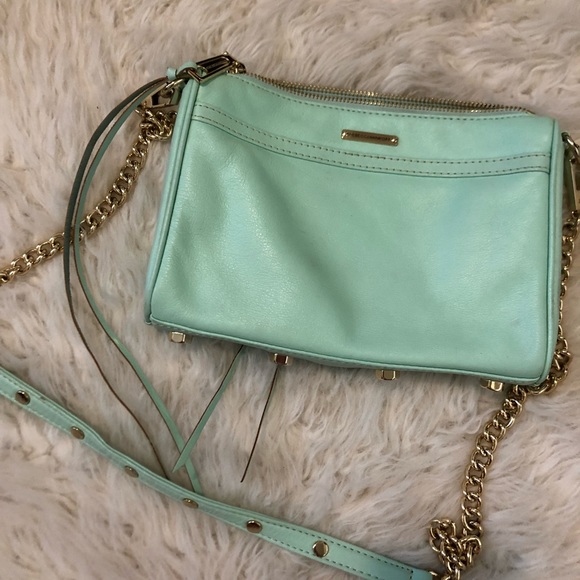 Rebecca Minkoff 🥂 Light Blue Mini MAC Crossbody - Picture 4 of 6